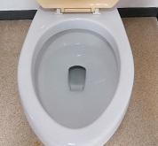 お掃除でキレイな便器